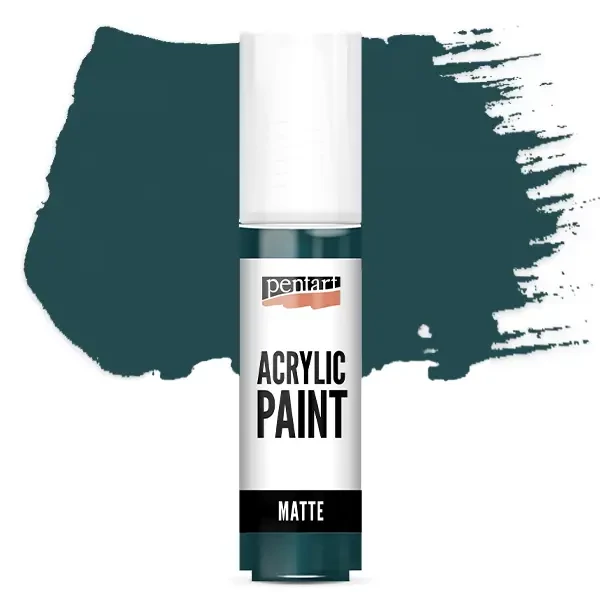 Matná akrylová farba Pentart, 20 ml - tyrkysovo modrá