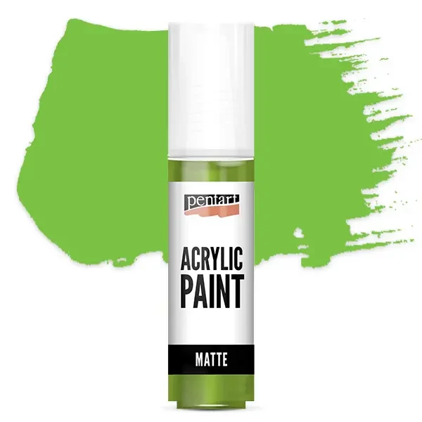 Matná akrylová farba Pentart, 20 ml - zelené jablko