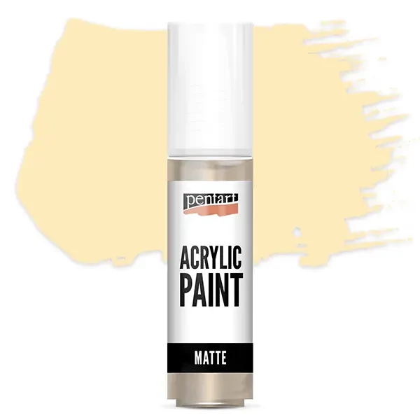 Matná akrylová farba Pentart, 20 ml - béžová