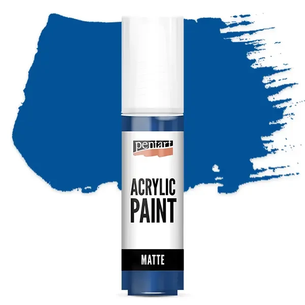 Matná akrylová farba Pentart, 20 ml - modrá