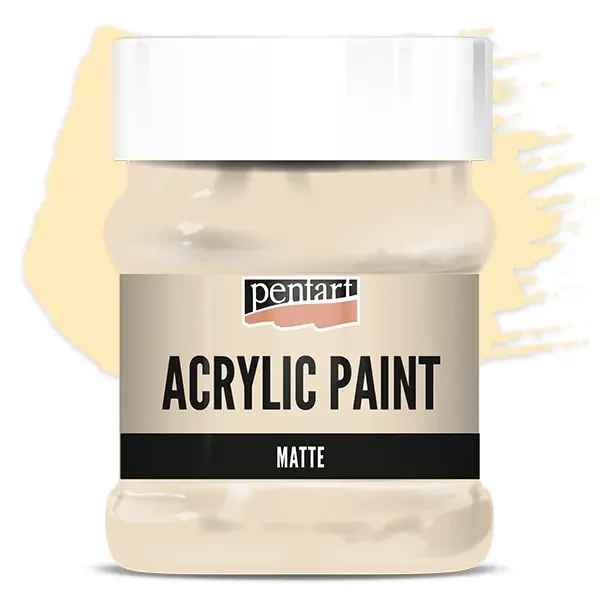 Matná akrylová farba Pentart, 230 ml - béžová