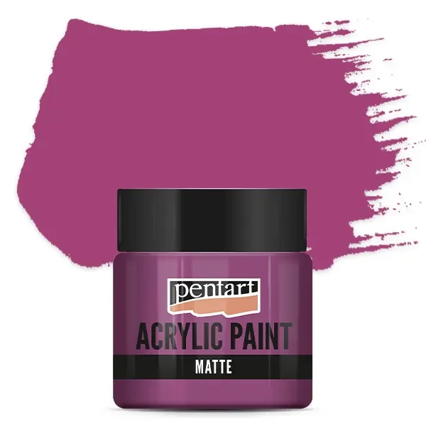 Matná akrylová farba Pentart, 50 ml - fialová