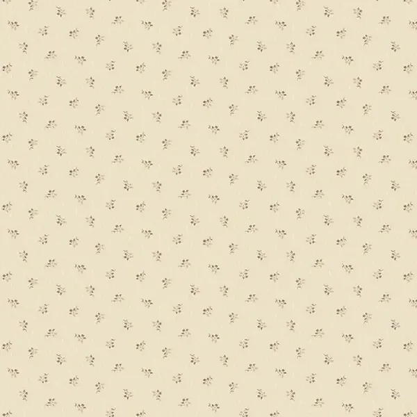 Patchworková tkanina - Makower - Wildflower Cottage 1594L Meadow linen