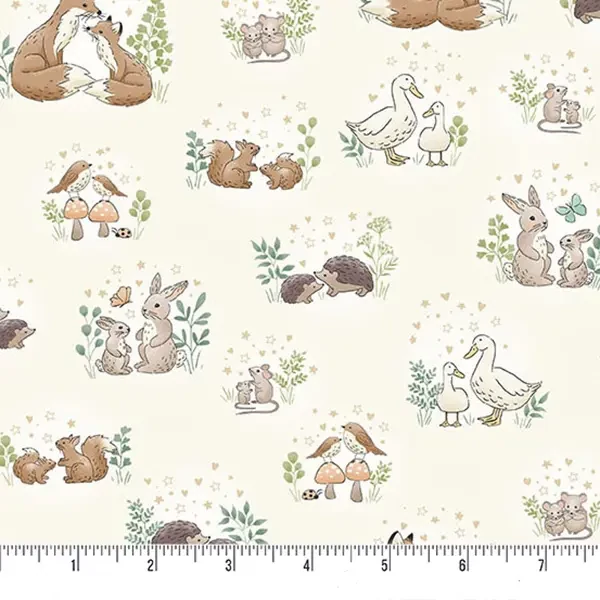 Patchworková tkanina - Makower - Little Ones 189/Q Hugs cream