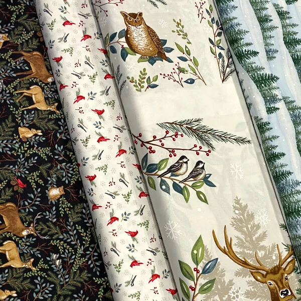 Patchworková tkanina - Moda - Woodland Winter by Deb Strain 56091-12