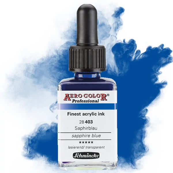 Farba do retušovacieho pištoľa Schmincke AERO COLOR Professional 28 ml - 403, sapphire blue