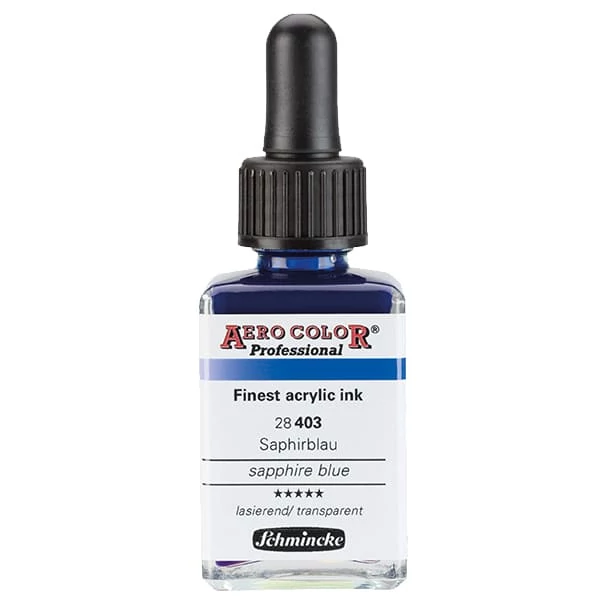 Farba do retušovacieho pištoľa Schmincke AERO COLOR Professional 28 ml - 403, sapphire blue