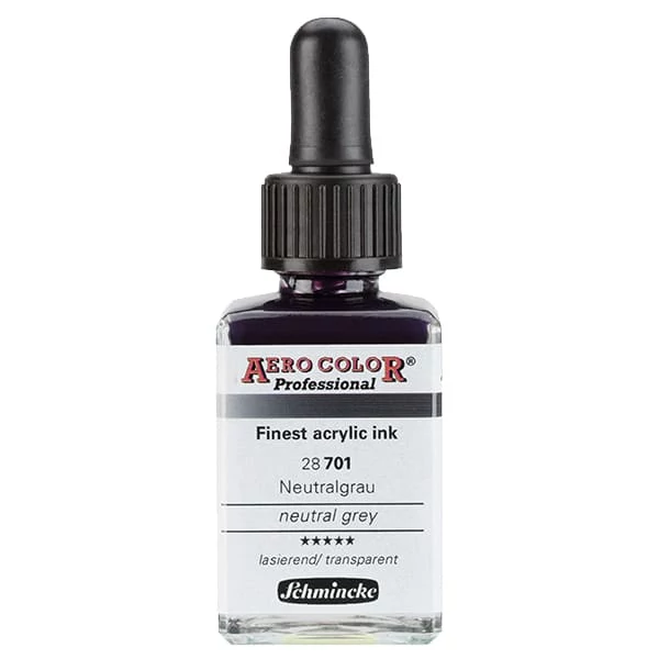 Farba do retušovacieho pištoľa Schmincke AERO COLOR Professional, 28 ml - 701, neutral grey