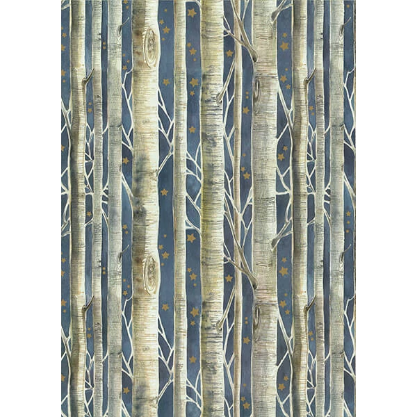 Papier na decoupage Tassotti - brezy o polnoci