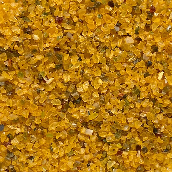 Sklenený granulát Jesmonite GlassRoxx, 150 g - sunny yellow