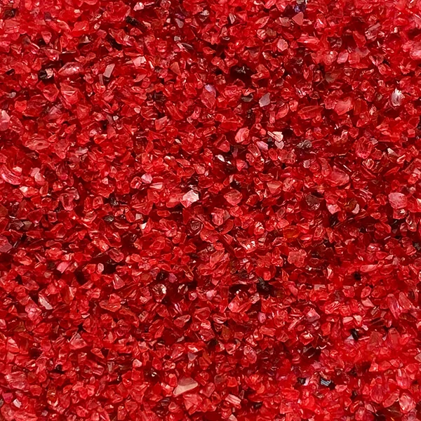 Jesmonite GlassRoxx sklenený granulát, 150 g - traffic red