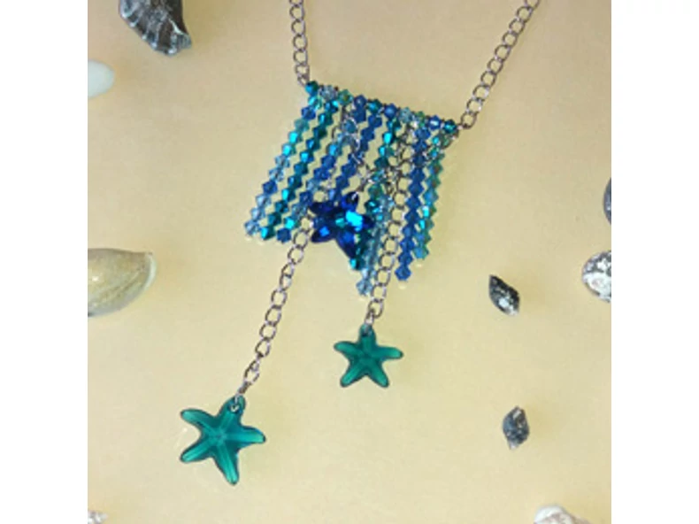Tengerparti Swarovski nyaklánc