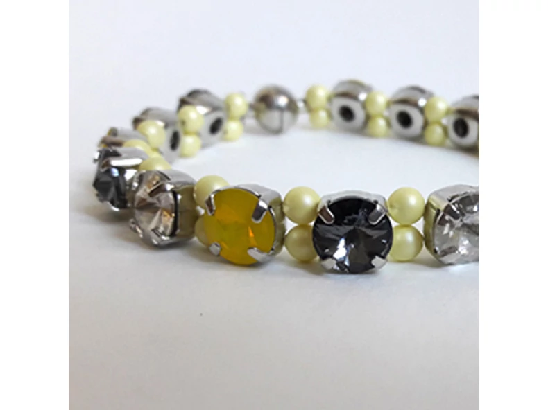 Nyárias karkötő Swarovski rivoli kristályokból