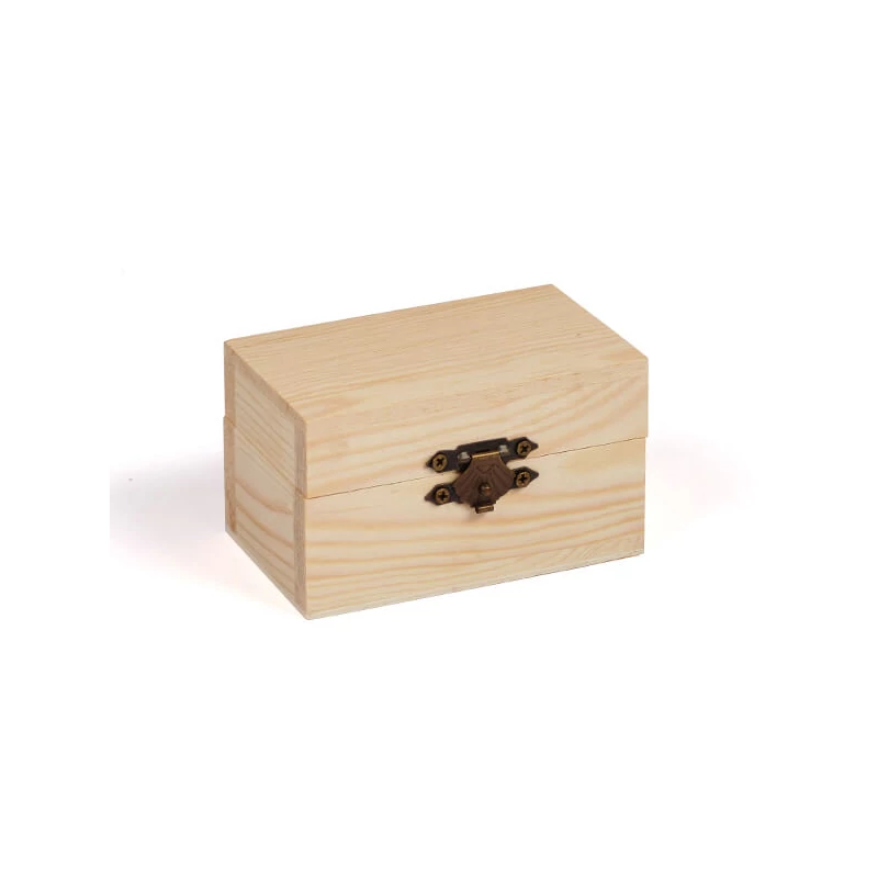 Drevená krabička, mini - obdĺžnik 8x4,4x4,4 cm