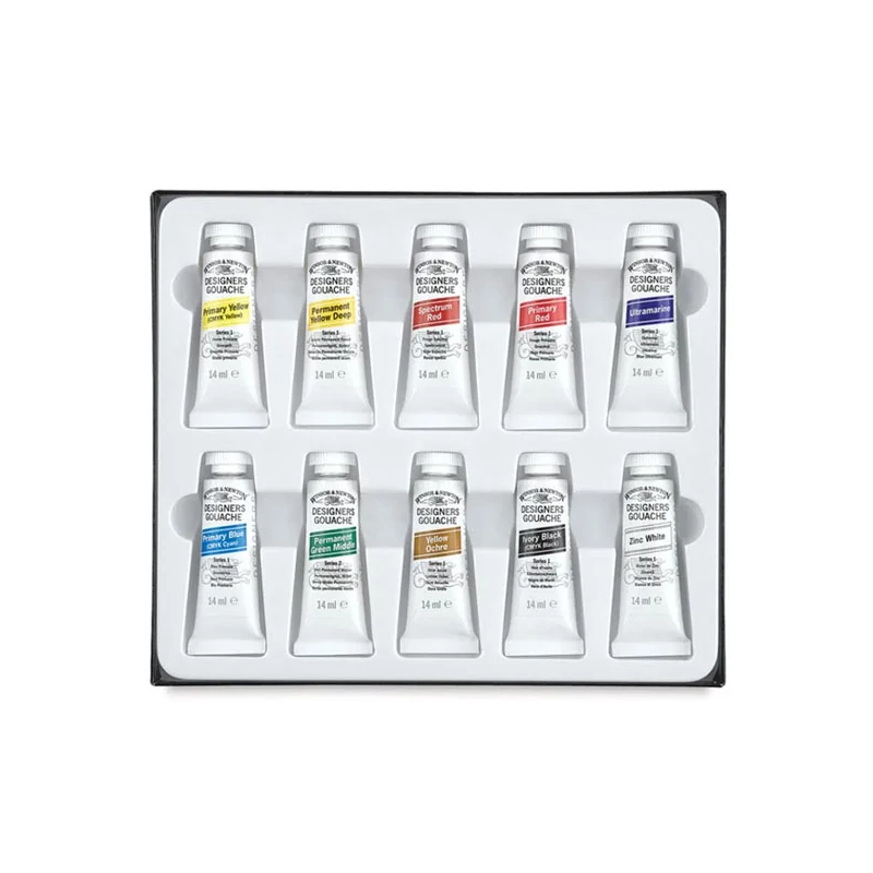 Sada gvašových farieb Winsor&Newton Designer's, 10x14 ml