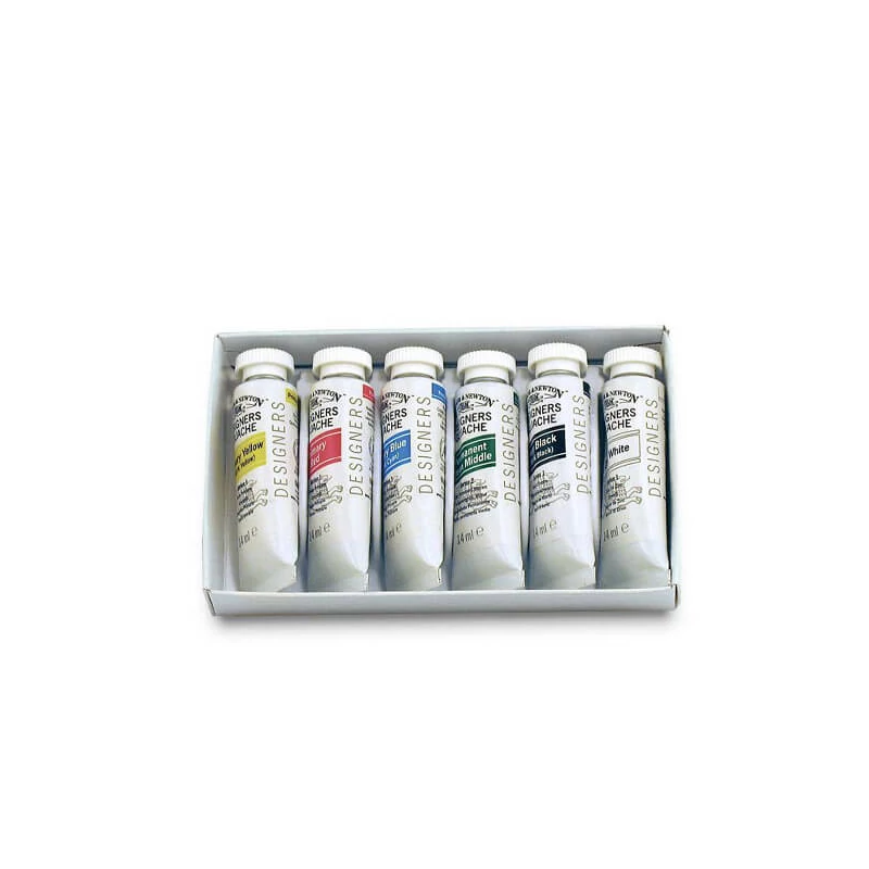 Sada gvašových farieb Winsor&Newton Designer's, 6x14 ml