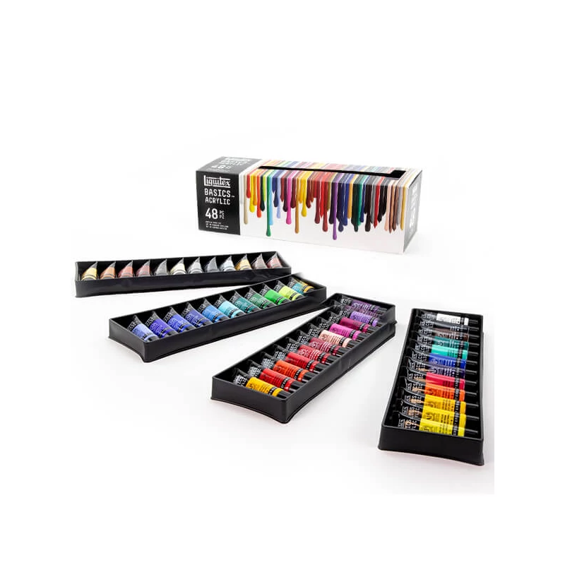 Sada akrylových farieb Liquitex Basics - 48x22 ml