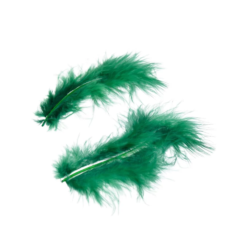 Marabu perie - tmavo zelené, 8-10 cm, 22 ks/bal