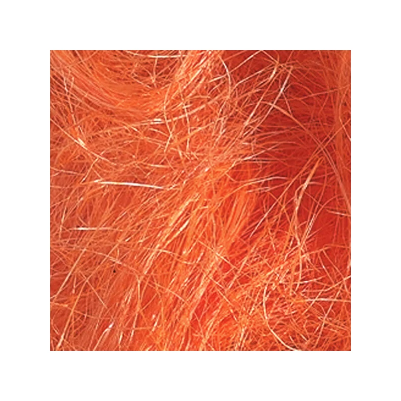 Sisalová vlákna, 50 g - oranžová