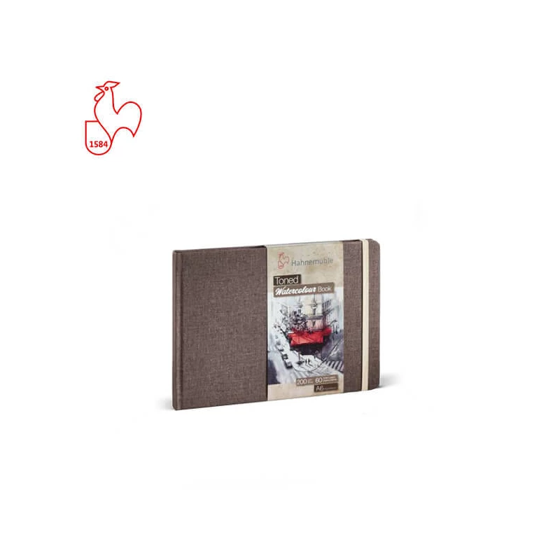Akvarelový zápisník Hahnemühle Toned Watercolor Book, 200 g, 30 listov, A6, na šírku, béžový