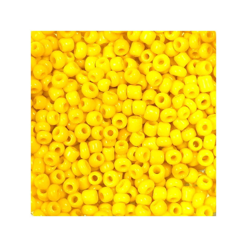 Koráliky, jednofarebné, 2 mm - citrónovo žlté