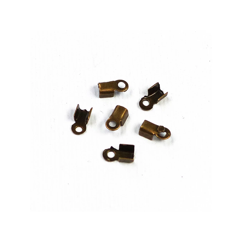 Kožená koncovka, štvorcová - starožitná, 3x6 mm