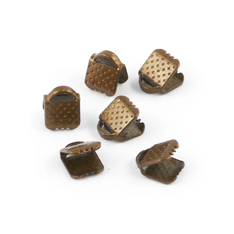 Koncový uzáver stuhy - starožitný, 6 mm