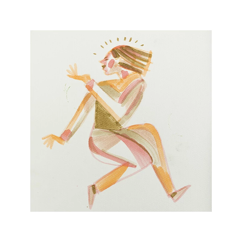 Sada akvarelových štetcových popisovačov Talens Ecoline Brush Pen - 5 ks, Beige-pink