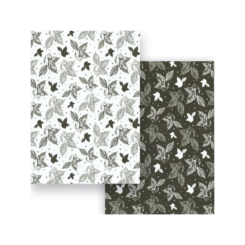 Fotokartón, A4 - Tangle Creation I. - Vtáčiky / omaľovánka