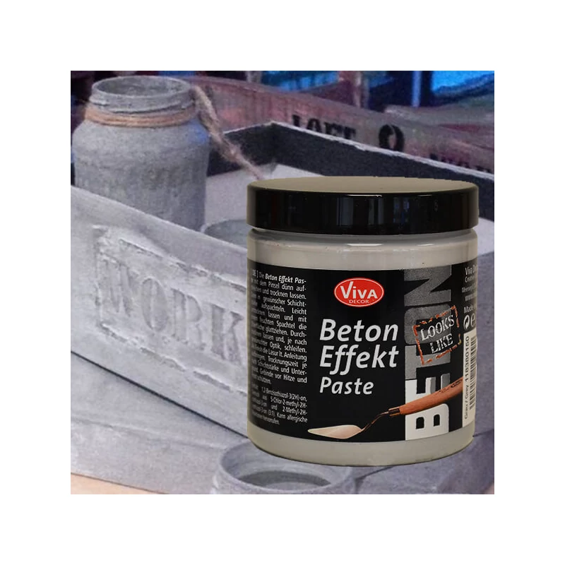 Betón Effect Paste, 250 ml - šedá pasta