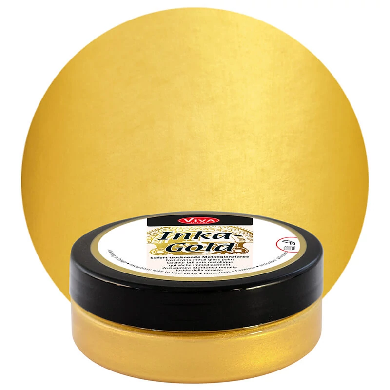 Metalická náterová pasta Inka Gold, 50 g - gold