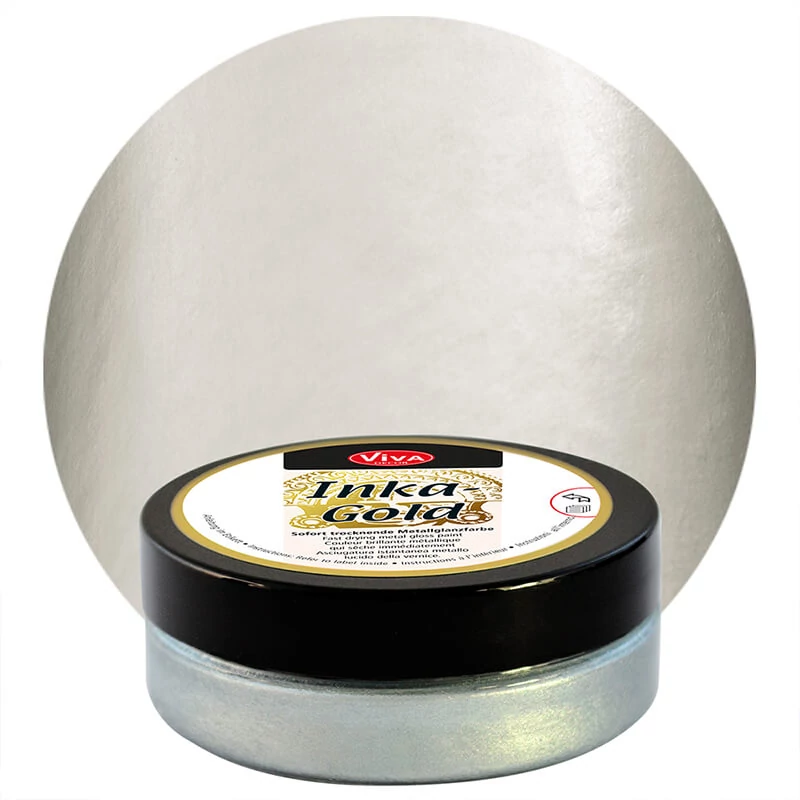 Metalická náterová pasta Inka Gold, 50 g - silber