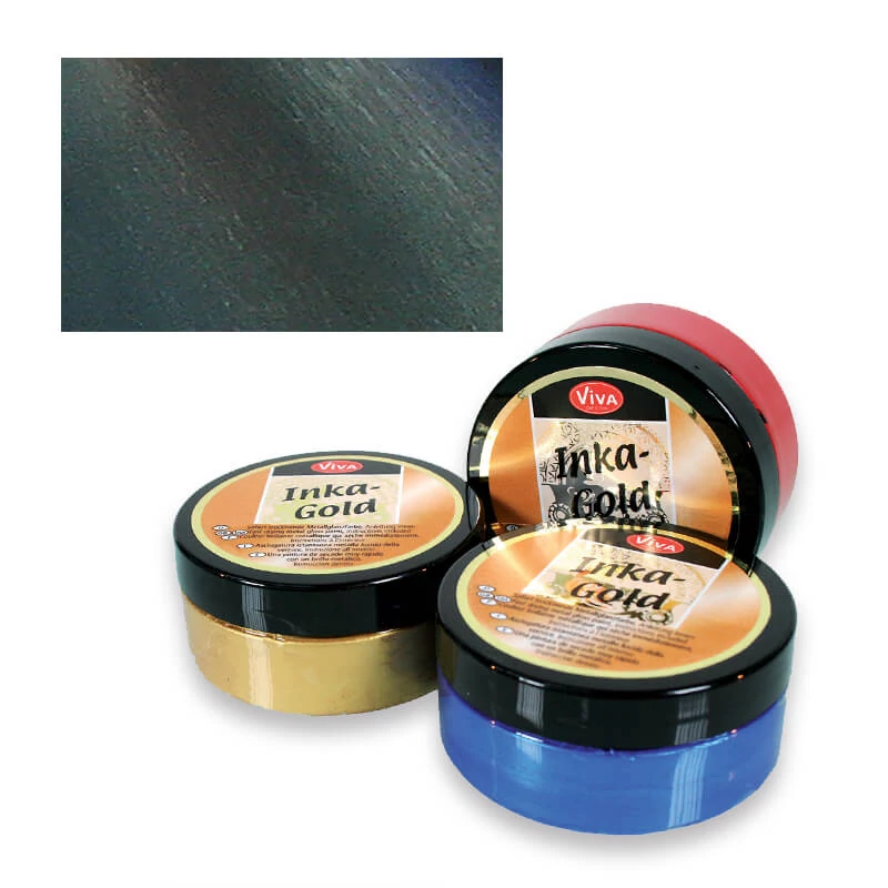 Metalická náterová pasta Inka Gold, 50 g - graphite