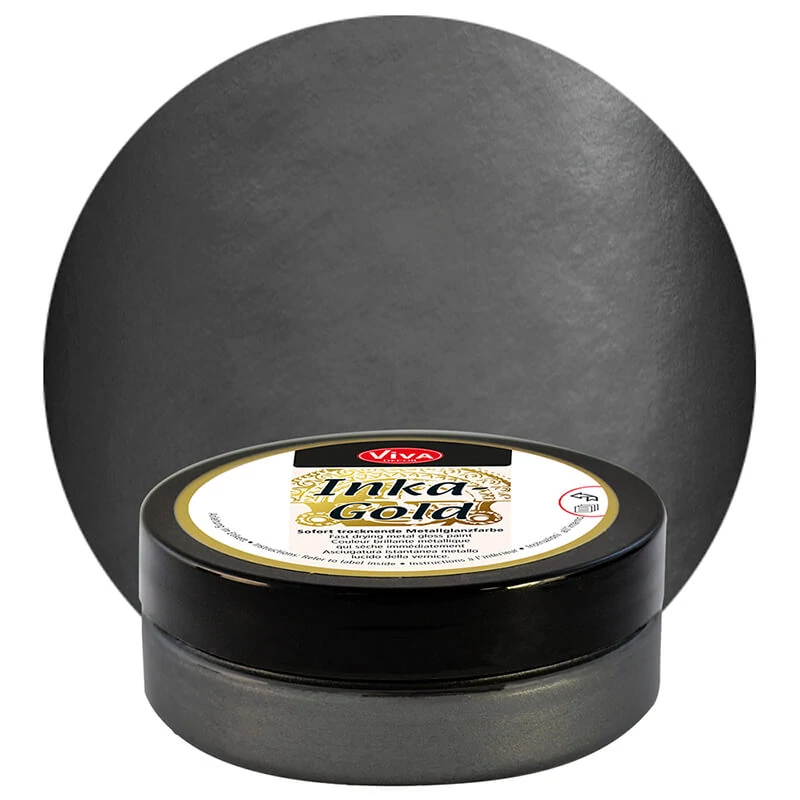 Metalická náterová pasta Inka Gold, 50 g - graphite