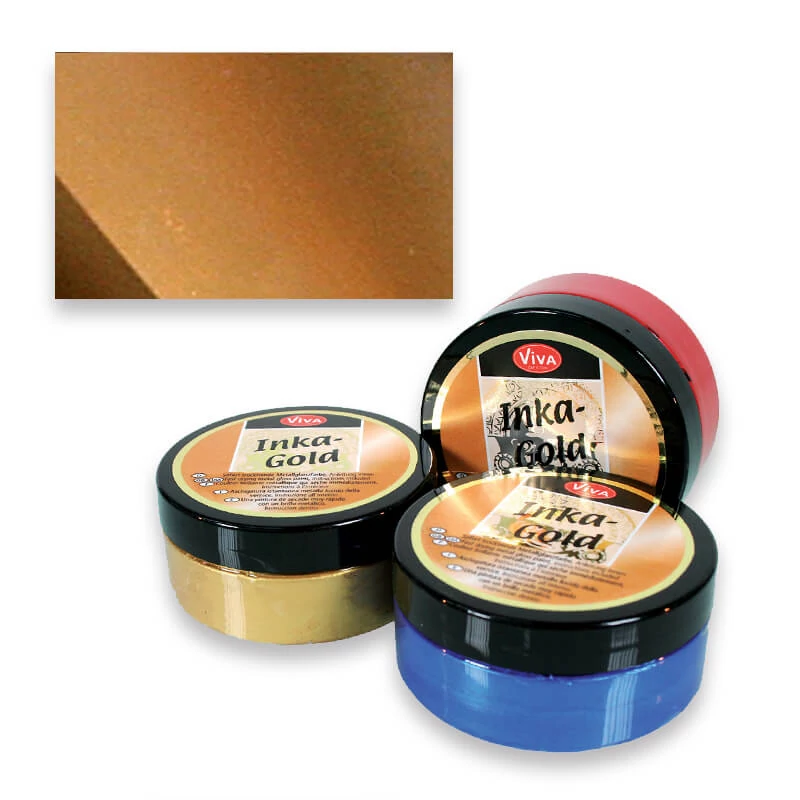 Metalická náterová pasta Inka Gold, 50 g - alt gold