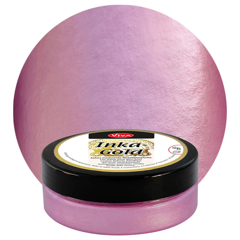 Metalická náterová pasta Inka Gold, 50 g - magenta