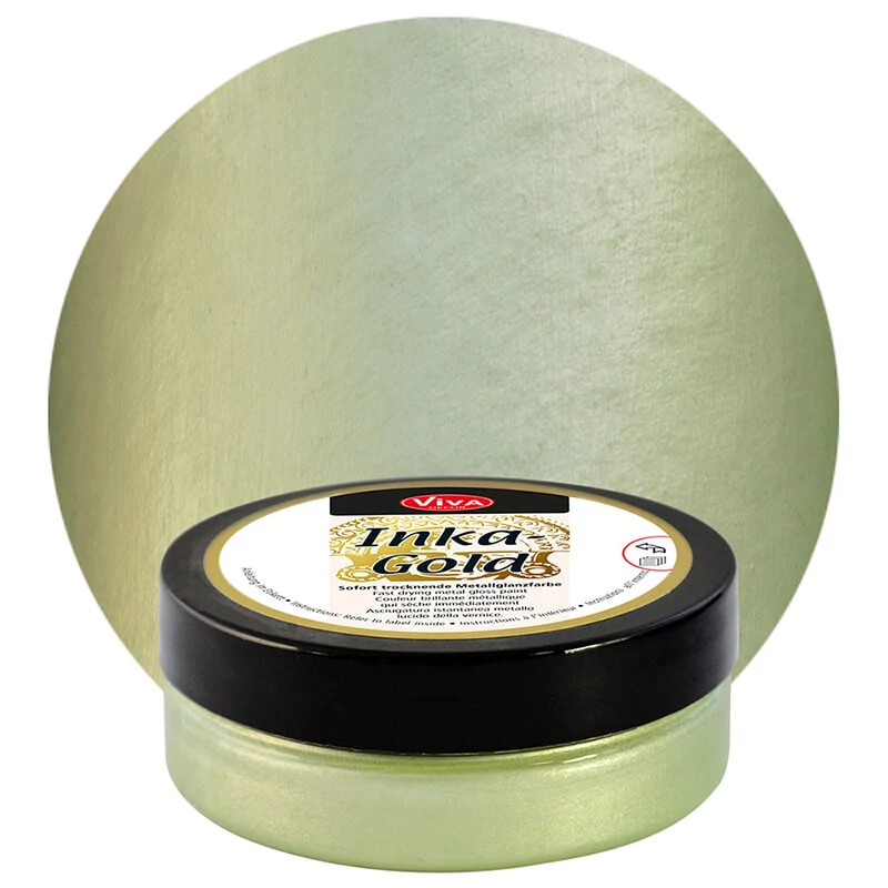 Metalická náterová pasta Inka Gold, 50 g - mint green