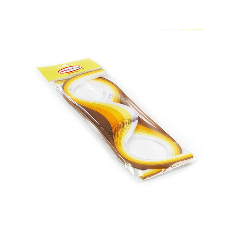 Quilling papierový pás pre hobby umelcov, 80 g - Sahara, 3 mm/6 mm, 300 ks