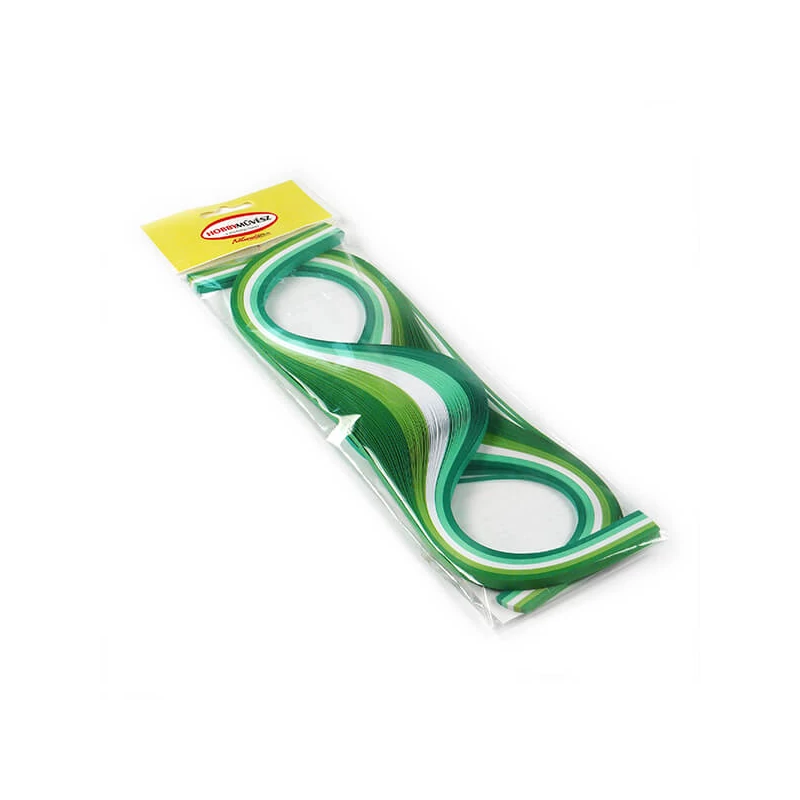 Quilling papierový pás pre hobby umelcov, 80 g - les-pole, 3 mm/6 mm, 300 ks
