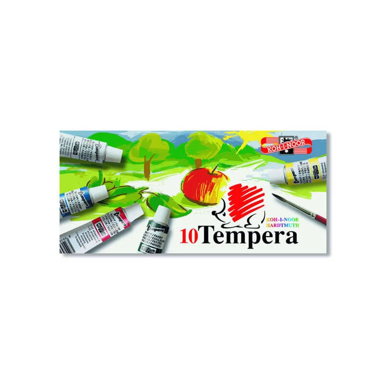 Sada temperových farieb KOH-I-NOOR Ježko - 10x16 ml
