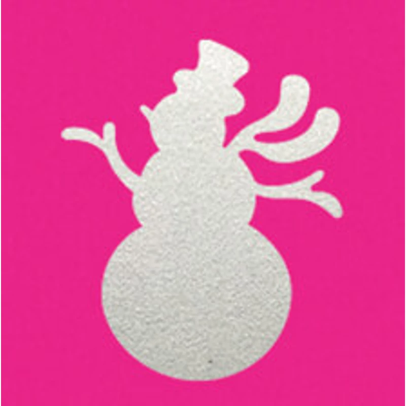 Ozdobný dierkovač, 2,5 cm - snehuliak