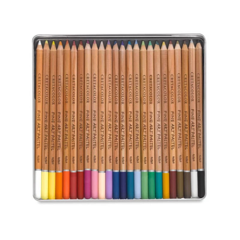 Sada pastelových ceruziek Cretacolor Fine Art Pastel - 24 ks, v kovovej krabičke