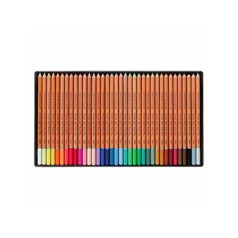 Sada pastelových ceruziek Cretacolor Fine Art Pastel - 36 ks, v kovovej krabičke