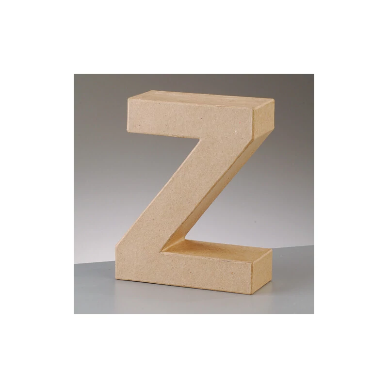Písmeno z papier-mache - Z, 10 cm