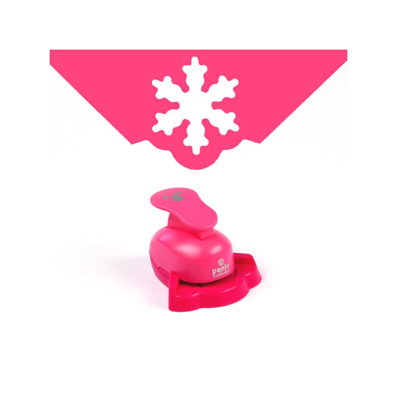 Ozdobný dierkovač, rohový, 2,5 cm - snehová vločka