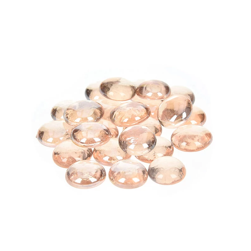 Sklenený štrk, 18-20 mm, 100 g - dúhový, ametystový