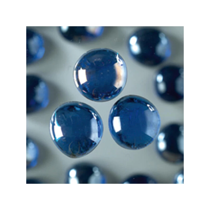 Sklenený štrk, 18-20 mm, 100 g - dúhový, modrý