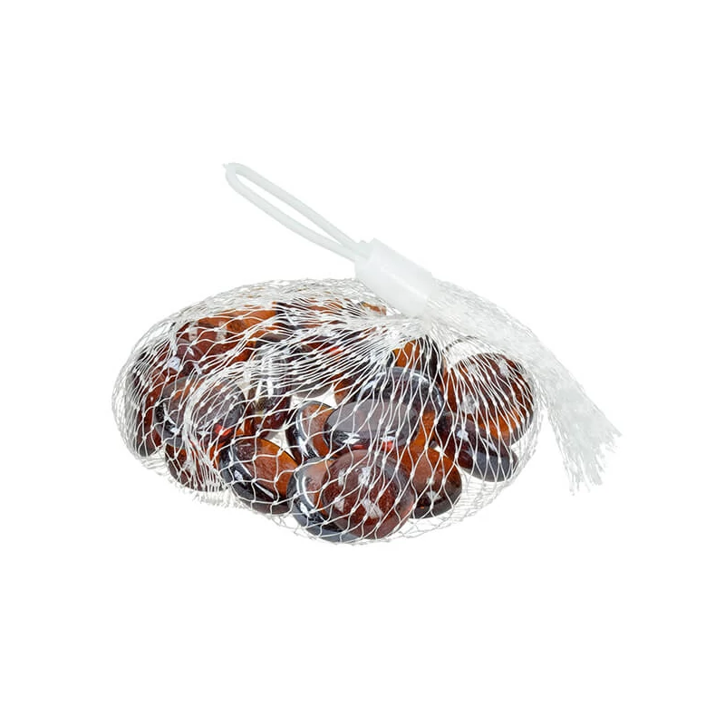 Sklenený štrk, 18-20 mm, 100 g - dúhový, topaz