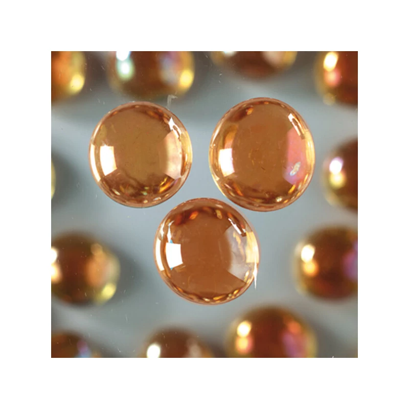 Sklenený štrk, 18-20 mm, 100 g - dúhový, topaz