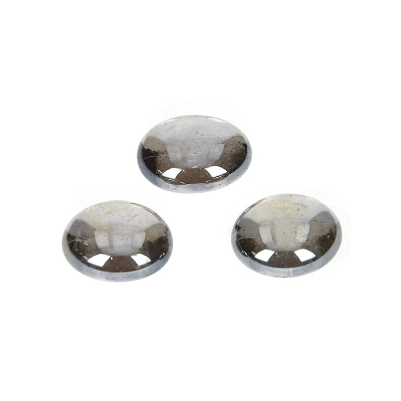 Sklenený štrk, 18-20 mm, 100 g - dúhový, čierny
